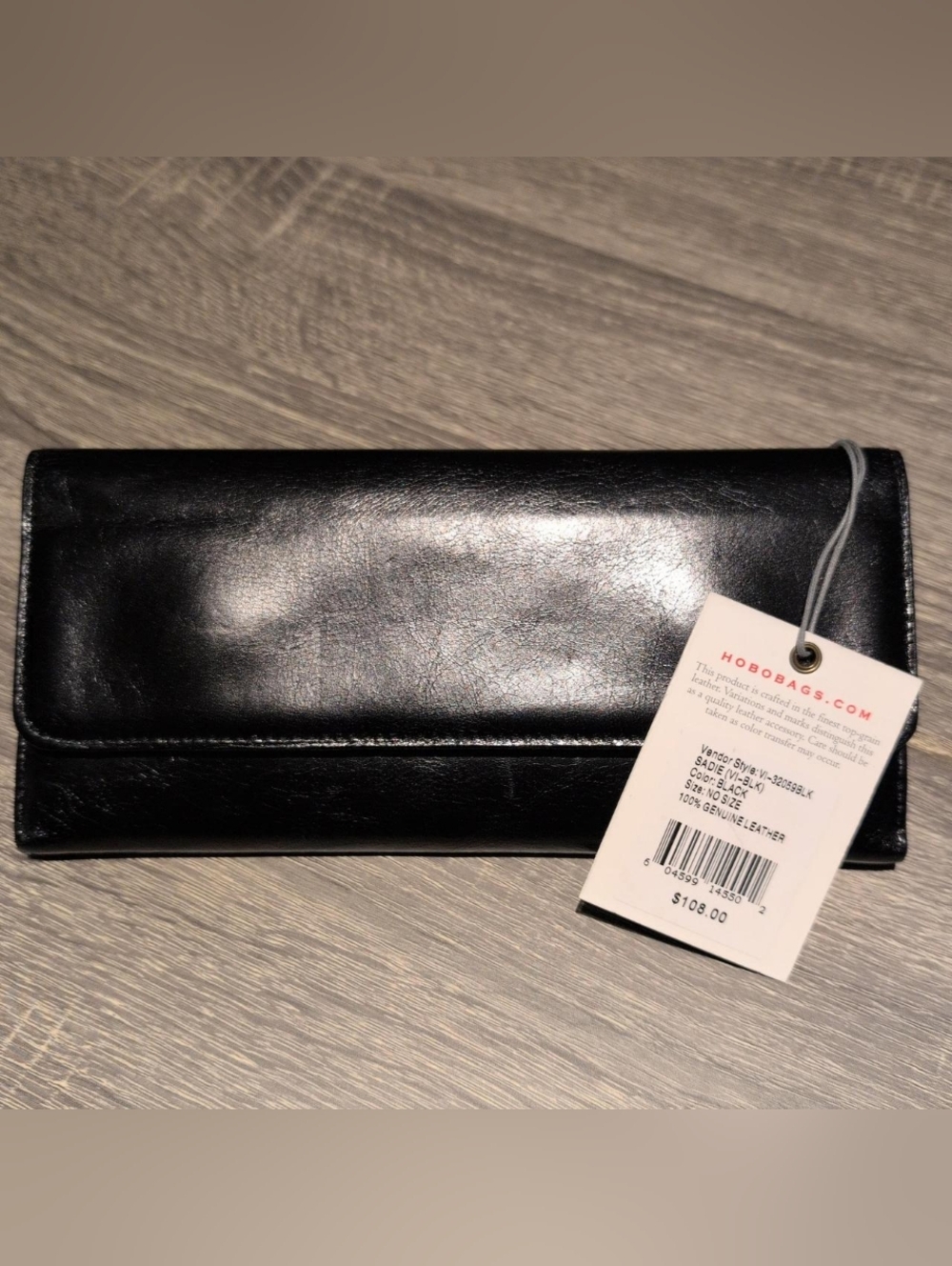 HOBO Black Leather Wallet